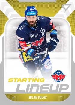 Milan Gulas Ceske Budejovice Tipsport ELH 2022/23 SportZoo 2. serie Starting LINEUP #SL-16